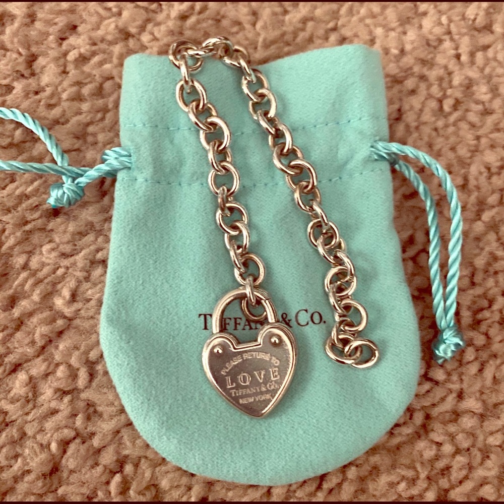 Tiffany Heart Tag Charm Bracelet